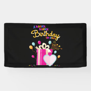Lona Feliz Cumpleaños Para Ti Estandarte de Vinilo 1.6x