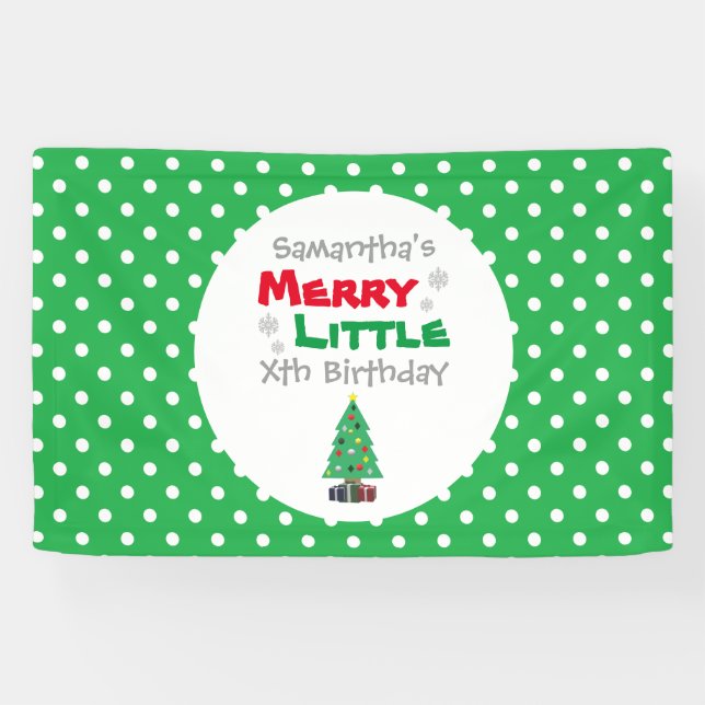 Lona Feliz cumpleaños pequeño (Horizontal)