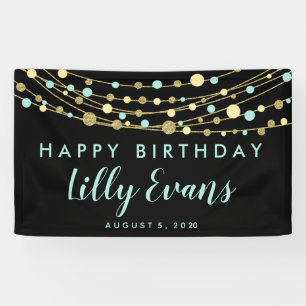 Lona Feliz cumpleaños, personalizar, 30.
