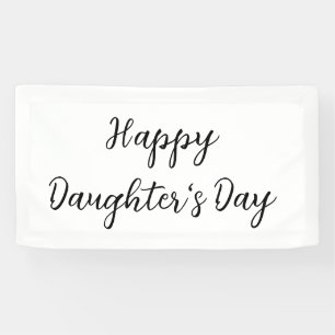 Lona Feliz día de las hijas si.ple texto mínimo añadir
