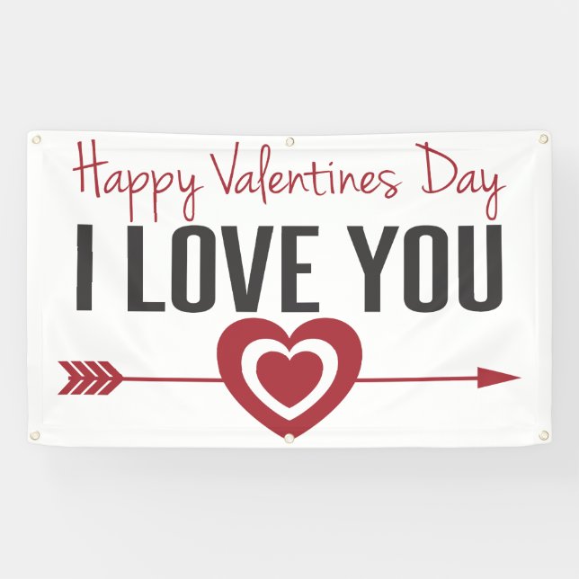 Lona Feliz Día de San Valentín (Horizontal)