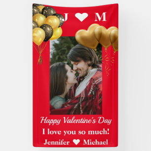 Lona Feliz Día de San Valentín al Personalizado de fo