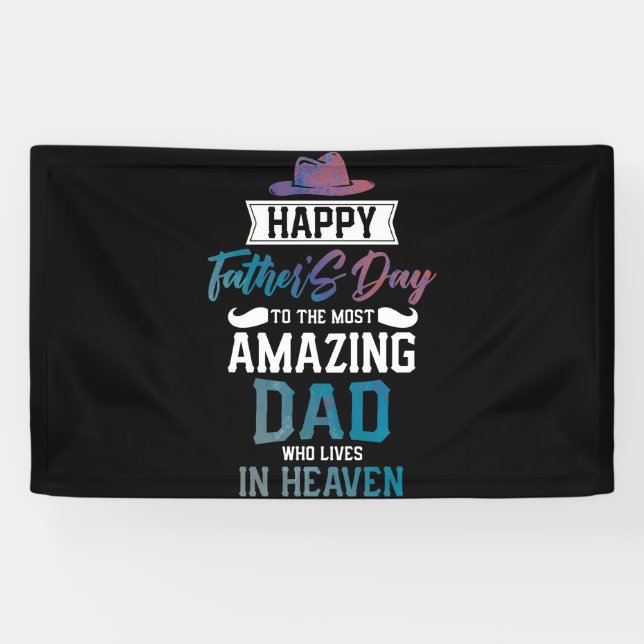 Lona Feliz Día Del Padre Al Papá Más Asombroso (Horizontal)