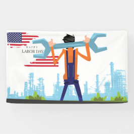 Lona Feliz Día del Trabajo