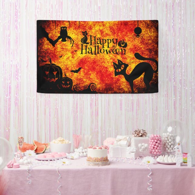 Lona Feliz Halloween (Fiesta)