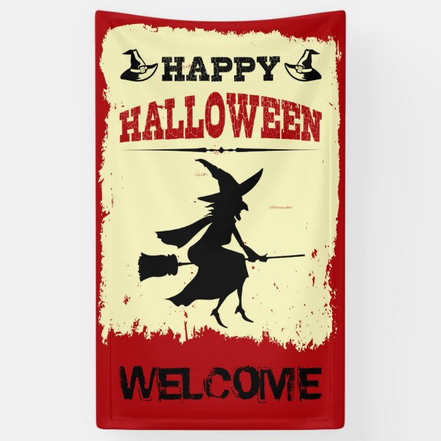 Lona Feliz Halloween (Vertical)