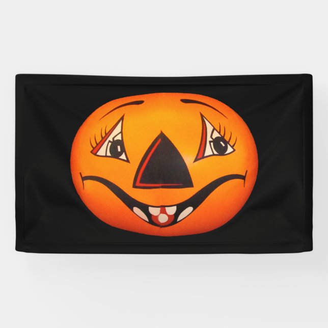 Lona Feliz Halloween de Jack O’ Lantern (Horizontal)