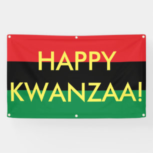 Lona Feliz Kwanzaa Red Black Green RBG UNIA Flag