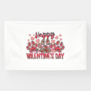 Lona Feliz Mascota de Perros de San Valentín