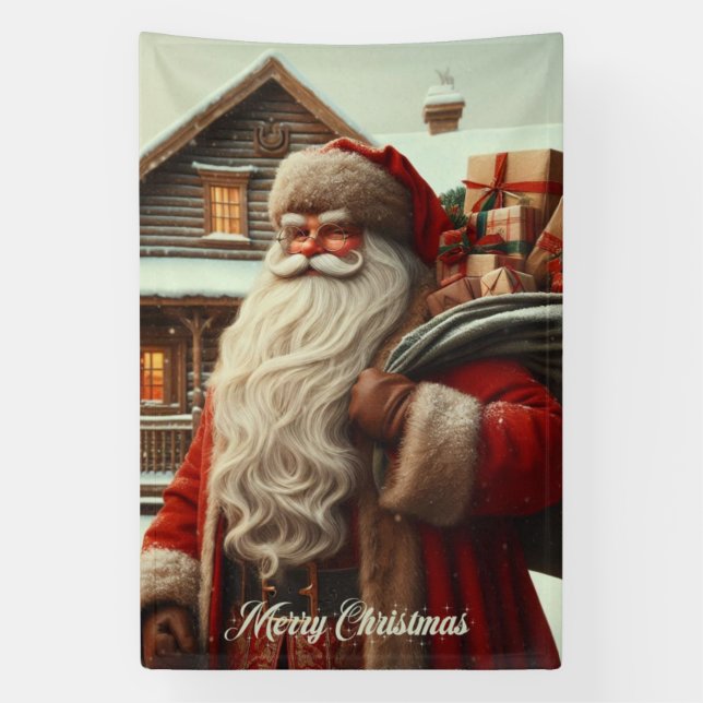 Lona Feliz Navidad (Vertical)