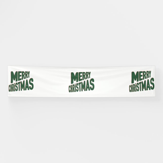 Lona Feliz Navidad 2.5x12 Banner de Vinilo (Horizontal)