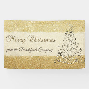 Lona Feliz Navidad, Árbol de Navidad, Purpurinoso, comp