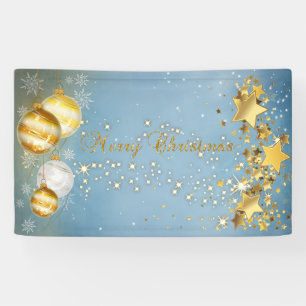 Lona Feliz Navidad ,bolas de Navidad,estrellas,brillo