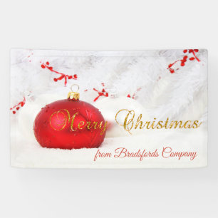 Lona Feliz Navidad, bolas para Navidades