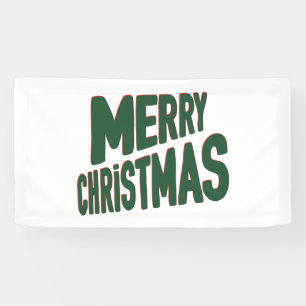 Lona Feliz Navidad Estandarte de Vinilo 1.6x3