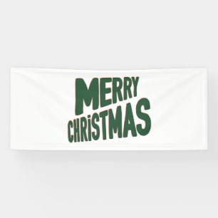 Lona Feliz Navidad Estandarte de Vinilo 2.5x6