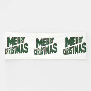 Lona Feliz Navidad Estandarte de Vinilo 4x12