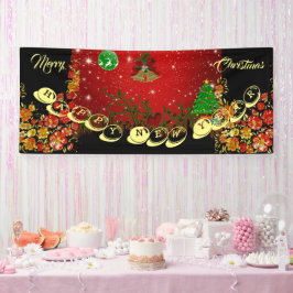 Lona Feliz Navidad Feliz Año Nuevo Feliz