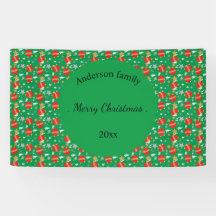 Feliz Navidad retro nombre y lugar de fecha