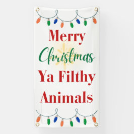 Lona Feliz Navidad Ya Filthy Animals