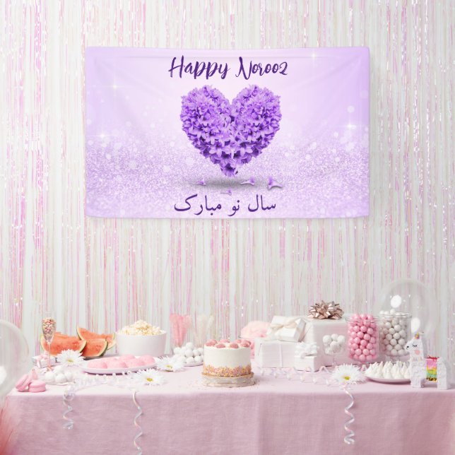 Lona Feliz Nouruz Purple Hyacinth Lovely Heart Bouquet (Fiesta)