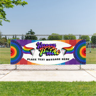 Lona FELIZ ORGULLO LGBTQIA+ Desfile Gay Personalizado e