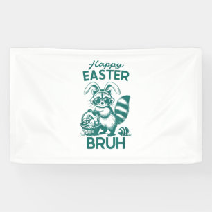 Lona Feliz Pascua Bruh Raccoon Semana Santa Conejo Raco