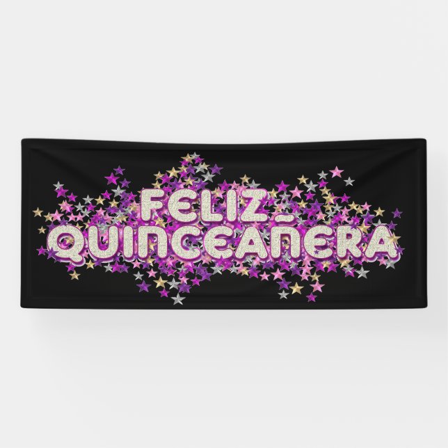 Lona Feliz Quinceanera (Horizontal)