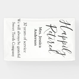 Lona Feliz retiro añadir nombre años de servicio jubila