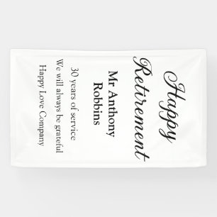 Lona Feliz retiro añadir nombre años de servicio jubila