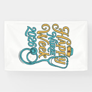 Lona Feliz Semana de las Enfermeras 2026 Diseño de Cami