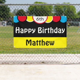 Lona Feliz sexto cumpleaños Matthew