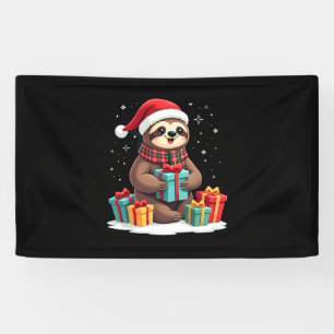 Lona Feliz Slothmas lindo perezoso de Navidad sombrero