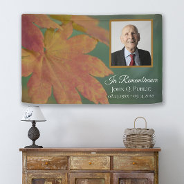 Lona Festejo de las hojas de color otoño en la celebrac