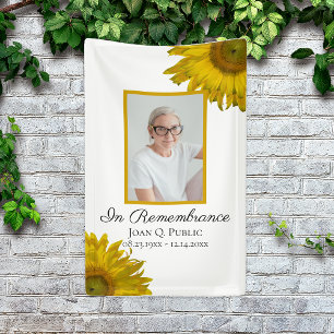 Lona Festejos de girasol celebran funeral de vida