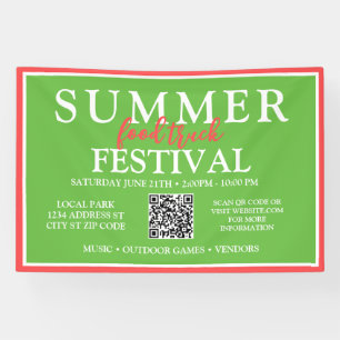 Lona Festival de Camión de personalizado de Verano