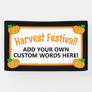 Lona Festival de Cosecha Personalizada