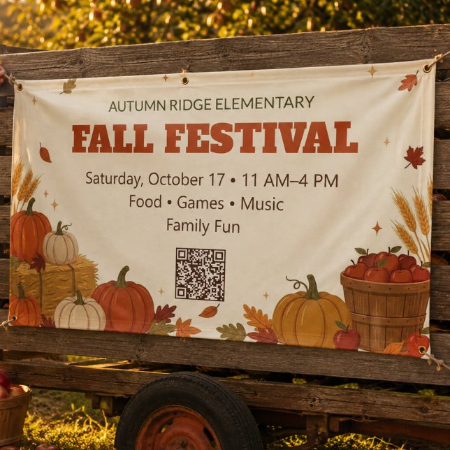 Lona Festival de Otoño (Fall Festival - Autumn - Thanksgiving themed - School - Community - Church - Charity )