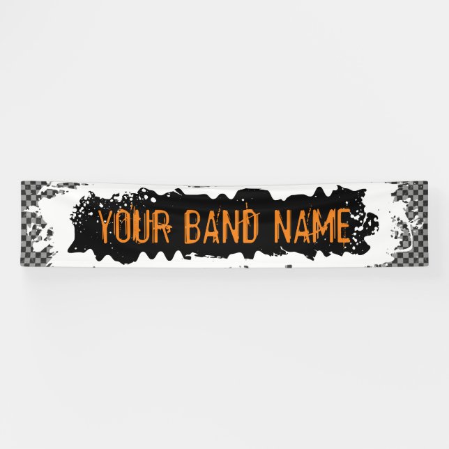 Lona Festival de Punk Merch Rock Show de Banda personal (Horizontal)