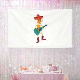 Lona Festive Skeleton Guitar Player