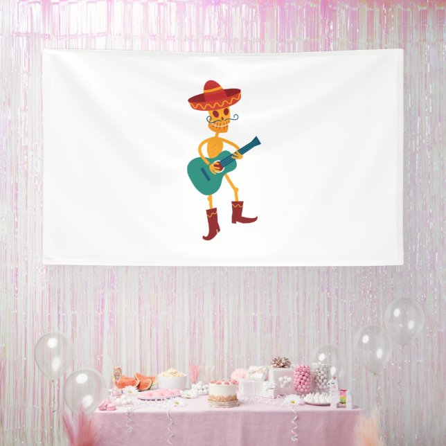 Lona Festive Skeleton Guitar Player (Fiesta)