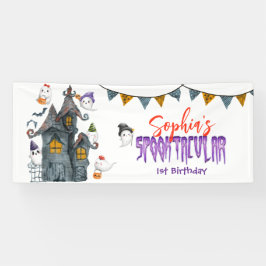 Lona Festividad de Halloween Fantasma Spooktacular