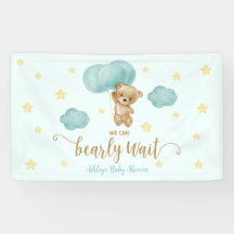 Fiesta Baby Shower de Teddy Bear and Blue Balloons