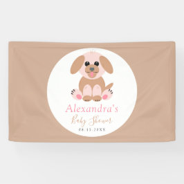 Lona Fiesta Baby Shower Personalizado Puppy Neutral