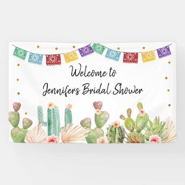 Lona Fiesta Cactus Boho Bridal Shower (Horizontal)