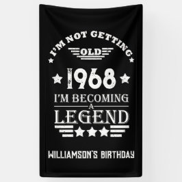 Lona Fiesta de 55 años de antigüedad personalizada