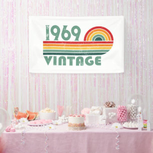 Lona Fiesta de 55 años de antigüedad personalizada