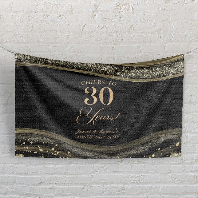Lona Fiesta de Aniversario de Bodas de Ágata de Oro Neg (Subido por el creador)