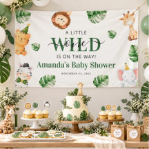 Fiesta de Baby Shower Animales Salvajes Safari