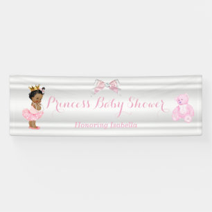 Lona Fiesta de Bebé Princesa Rosa Blanco Étnico